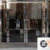 PayPal QR-code scan om vensterstickers voor bedrij Raamsticker (Kantoordeur)