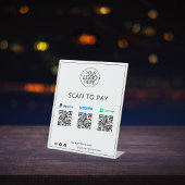 PayPal Venmo Cash-app Contactloos mobiel betalen Reclamebord Met Voetstuk