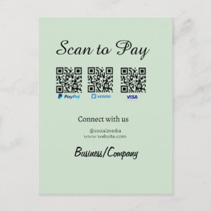 paypal venmo visa kaart scan om QR sociale media t