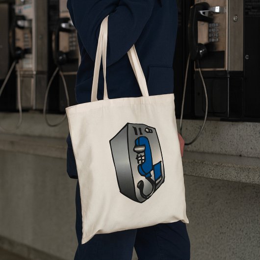 Payphone Blue Telefoon Tote Bag