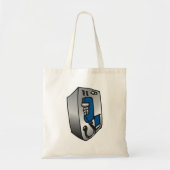 Payphone Blue Telefoon Tote Bag (Voorkant)
