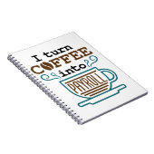 Payroll Clerk ik maak van koffie een loonrol Notitieboek (Rechterzijde)