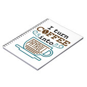 Payroll Clerk ik maak van koffie een loonrol Notitieboek (Linkerzijde)