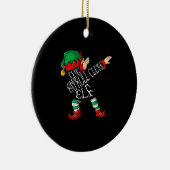 Payroll Elf Kerstmis Payroll Clerk Manager Keramisch Ornament (Rechts)