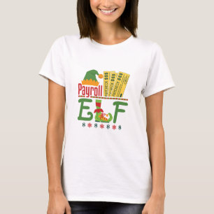 Payroll Elf met Kerstmis Clerk Manager T-shirt
