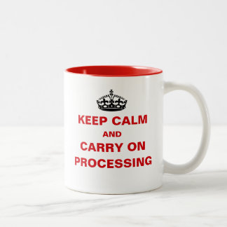 Payroll Keep Calm Pay Day Processing Funny Kantoor Tweekleurige Koffiemok