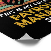 Payroll Manager Department Grappige offerte Graphi Poster (Hoek)