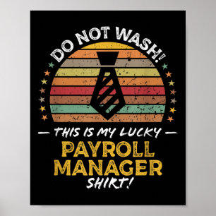 Payroll Manager Department Grappige offerte Graphi Poster