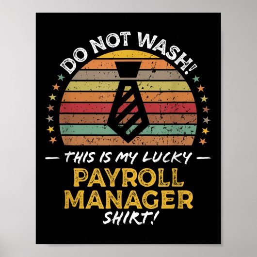 Payroll Manager Department Grappige offerte Graphi Poster (Voorkant)
