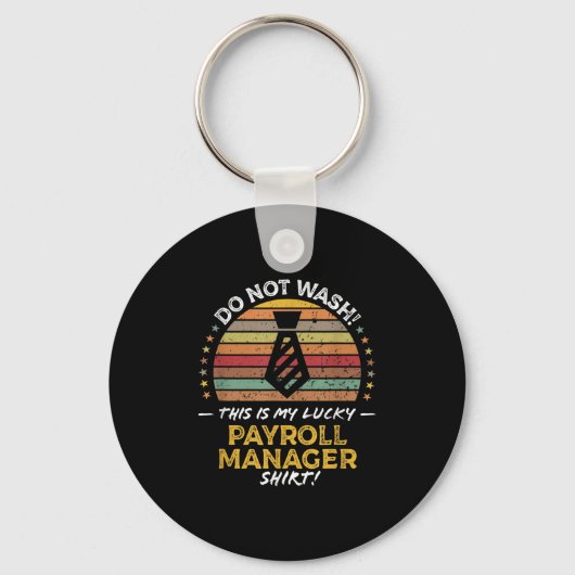 Payroll Manager Department Grappige offerte Graphi Sleutelhanger (Voorkant)