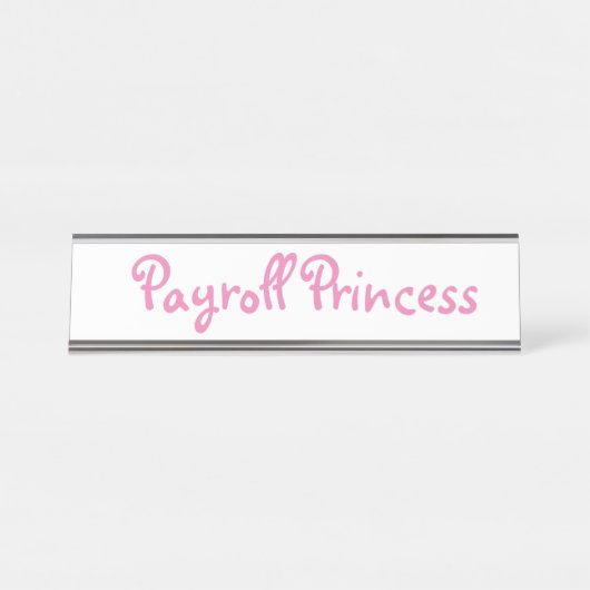 Payroll Princess Specialist Payroll Clerk  Bureau Naambordje (Voorkant)