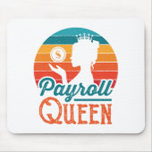 Payroll Queen Clerk Specialist Manager Vrouwen Muismat (Voorkant)