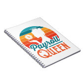 Payroll Queen Clerk Specialist Manager Vrouwen Notitieboek (Rechterzijde)