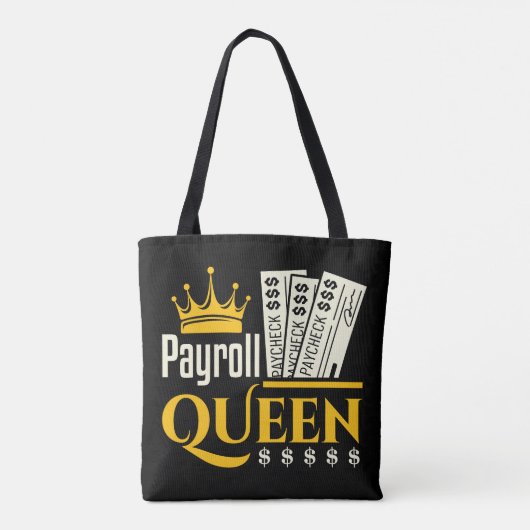 Payroll Queen Tote Bag (Achterkant)