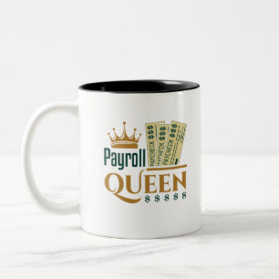 Payroll Queen Tweekleurige Koffiemok