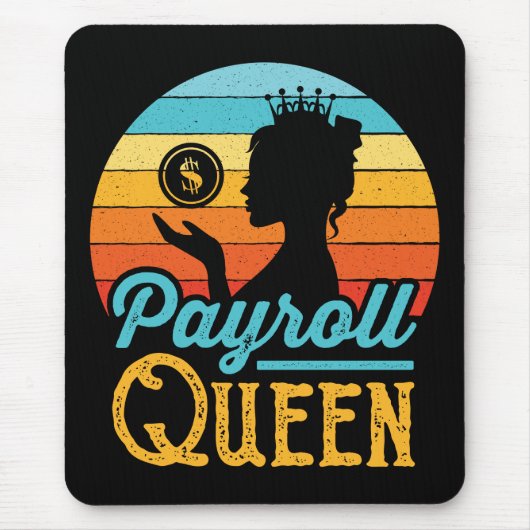 Payroll Queen Vrouwen Muismat (Voorkant)