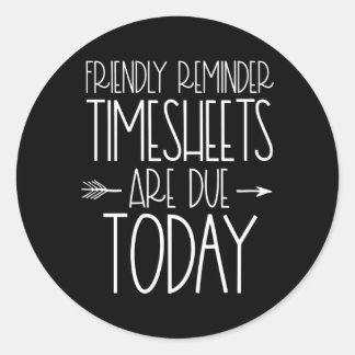 Payroll Specialist Ager Clerk vriendelijke herinne Ronde Sticker