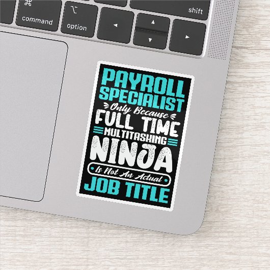 Payroll Specialist Functie Titel Beroep Vaardighed Sticker (Detail)
