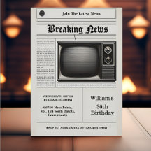 Pays Oude Retro mannen Volwassen Krant 30e Verjaar