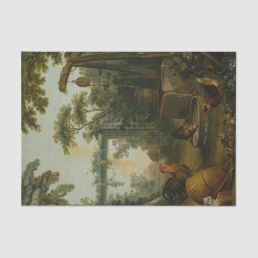 Paysage Rustique van Jean-Baptiste Huet Tissuepapier (Voorkant)