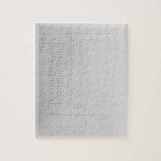 Paysheet, 1851 (pen en inkt op papier) (foto) legpuzzel (Verticaal)