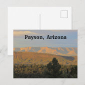 Payson Arizona Landschapsfoto Noordelijke Woestijn Briefkaart (Voorkant / Achterkant)