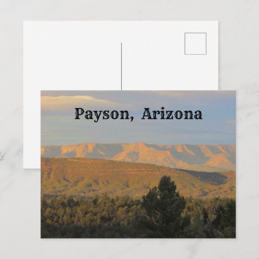 Payson Arizona Landschapsfoto Noordelijke Woestijn Briefkaart (Voorkant / Achterkant)