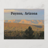 Payson Arizona Landschapsfoto Noordelijke Woestijn Briefkaart (Voorkant)