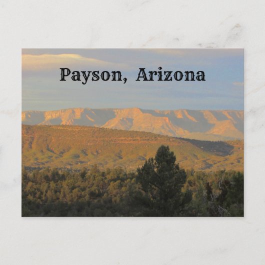 Payson Arizona Landschapsfoto Noordelijke Woestijn Briefkaart (Voorkant)