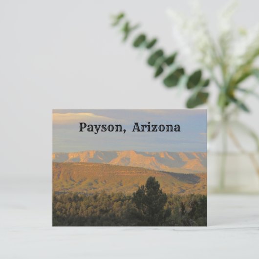 Payson Arizona Landschapsfoto Noordelijke Woestijn Briefkaart (Staand voorkant)