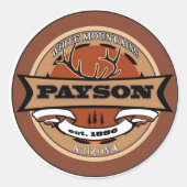 Payson, Arizona Ronde Sticker (Voorkant)