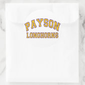 Payson Longhorns Ronde Sticker (Tas)