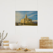Payson Utah Tempel Schildering™ LDS Muurkunst Post Poster (Keuken)