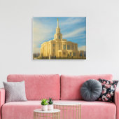 Payson Utah Temple Painting™ LDS Muurschildering C Canvas Afdruk (Insitu (Woonkamer))