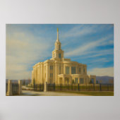 Payson Utah Temple Painting™ LDS Wall Art Poster (Voorkant)
