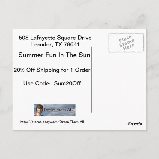 Payton Card 2 Briefkaart (Achterkant)