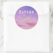 Payton Naam Op Maatstickers Rond Sun Boho Hippie Ronde Sticker (Tas)