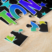 "PAYTON" voornaam, geun "HAPPY BIRTHDAY" Legpuzzel (Zijkant)