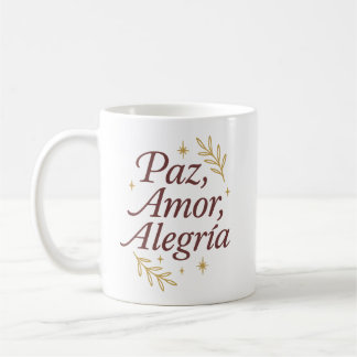 Paz, Amor, Alegría ✨ | Elegant Christmas Design Koffiemok