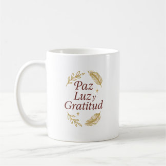 Paz, Luz y Gratitud ✨ | Elegant Christmas Design Koffiemok