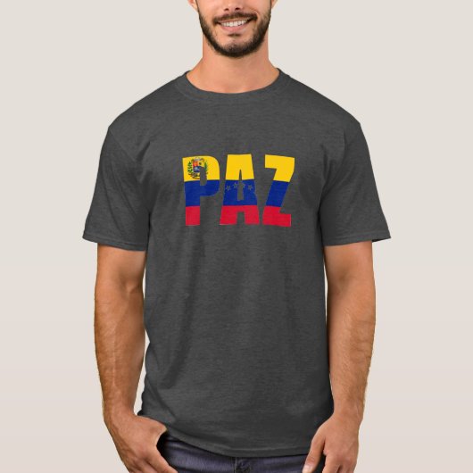 PAZ - Vrede - de crisis in Venezuela - Hulp voor d T-shirt (Voorkant)