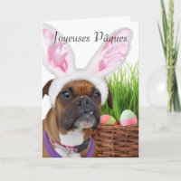 Pâzes Easter boxer greeting card
