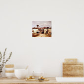 Pazo gallego/Pazo galego/Galicisch landhuis Poster (Keuken)