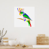Pazzie Parrot Poster (Keuken)