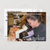 PB170325, Reno Christelijk Academy's Science Prog. Aankondigingskaart (Voorkant / Achterkant)