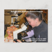PB170325, Reno Christelijk Academy's Science Prog. Aankondigingskaart (Voorkant)