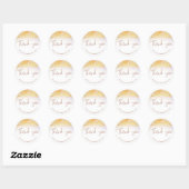 PB Bedankt 2 Golden Classic Ronde Sticker (Vel)