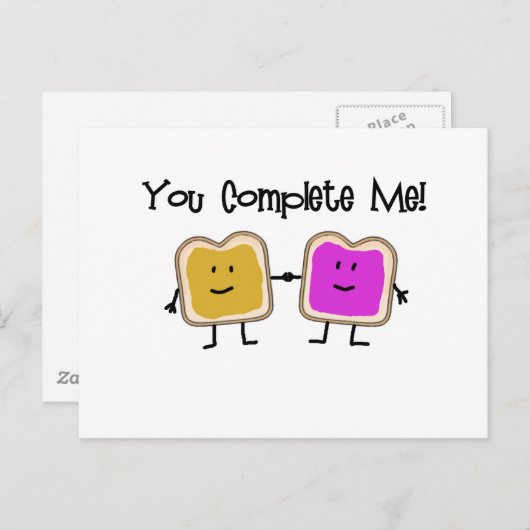 PB en J Briefkaart (Voorkant / Achterkant)