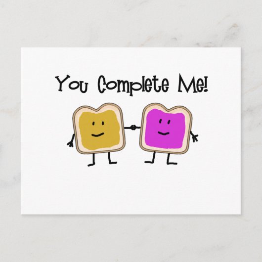 PB en J Briefkaart (Voorkant)