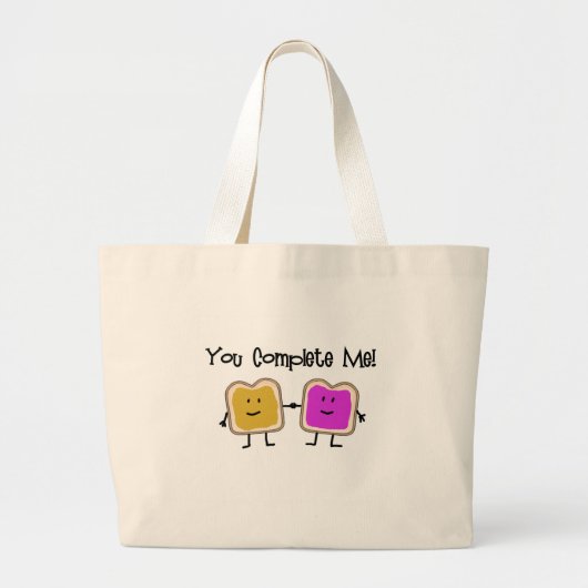 PB en J Grote Tote Bag (Voorkant)